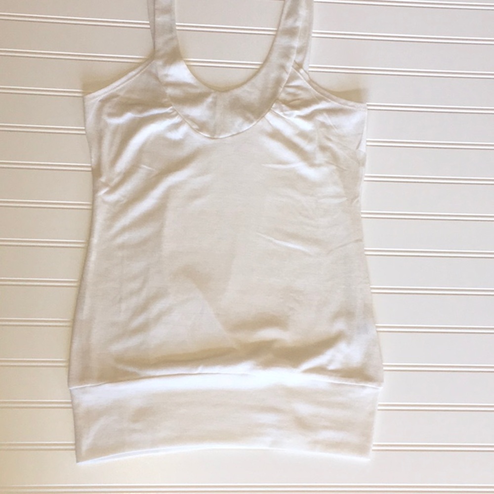 White new tank top